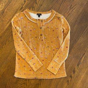 Girls size L  (10/12) thermal long sleeve top
